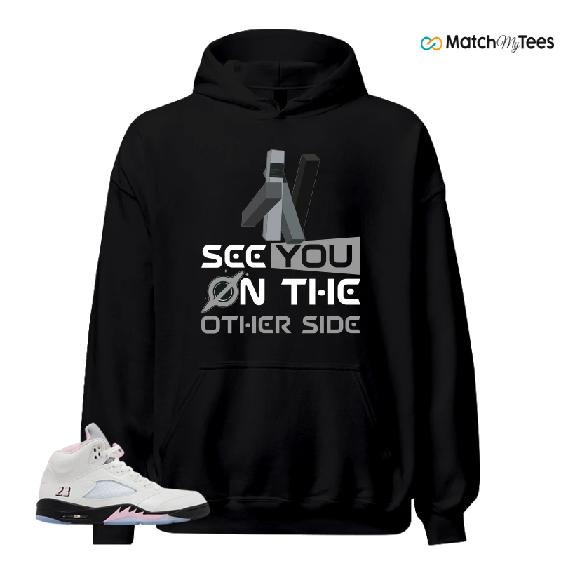 NIKE AIR JORDAN 5 RETRO MEDIUM SOFT PINK SNEAKER Matching Tees hoodie