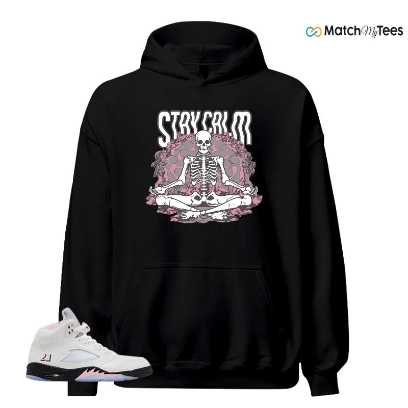 NIKE AIR JORDAN 5 RETRO MEDIUM SOFT PINK SNEAKER Matching Tees hoodie