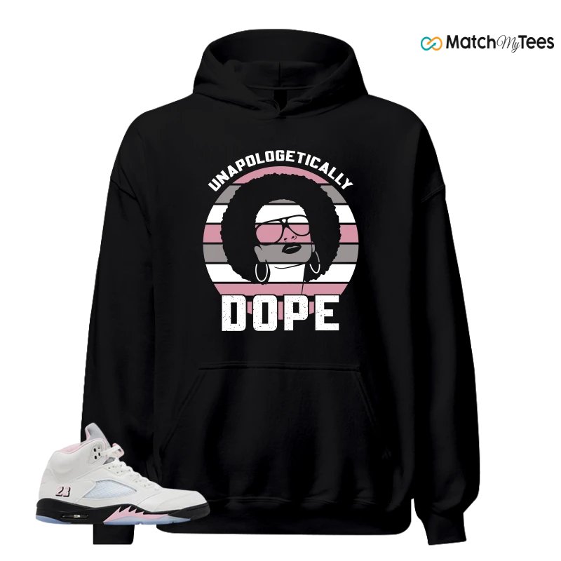 NIKE AIR JORDAN 5 RETRO MEDIUM SOFT PINK SNEAKER Matching Tees hoodie