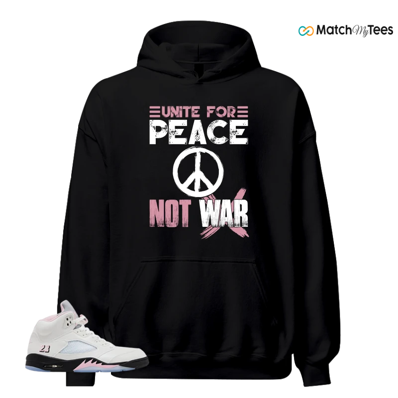 NIKE AIR JORDAN 5 RETRO MEDIUM SOFT PINK SNEAKER Matching Tees hoodie