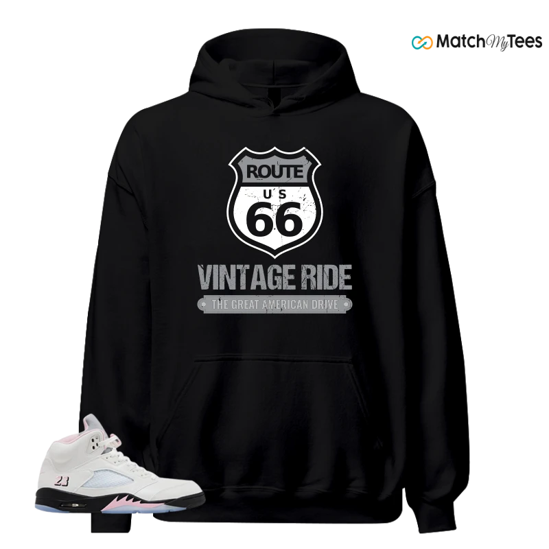 NIKE AIR JORDAN 5 RETRO MEDIUM SOFT PINK SNEAKER Matching Tees hoodie