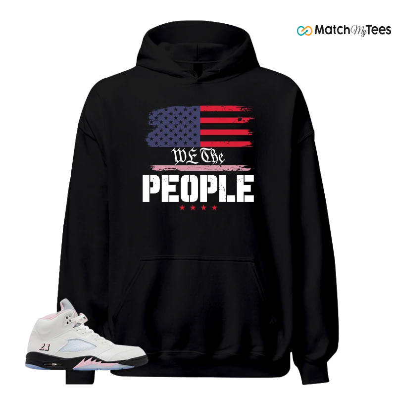 NIKE AIR JORDAN 5 RETRO MEDIUM SOFT PINK SNEAKER Matching Tees hoodie
