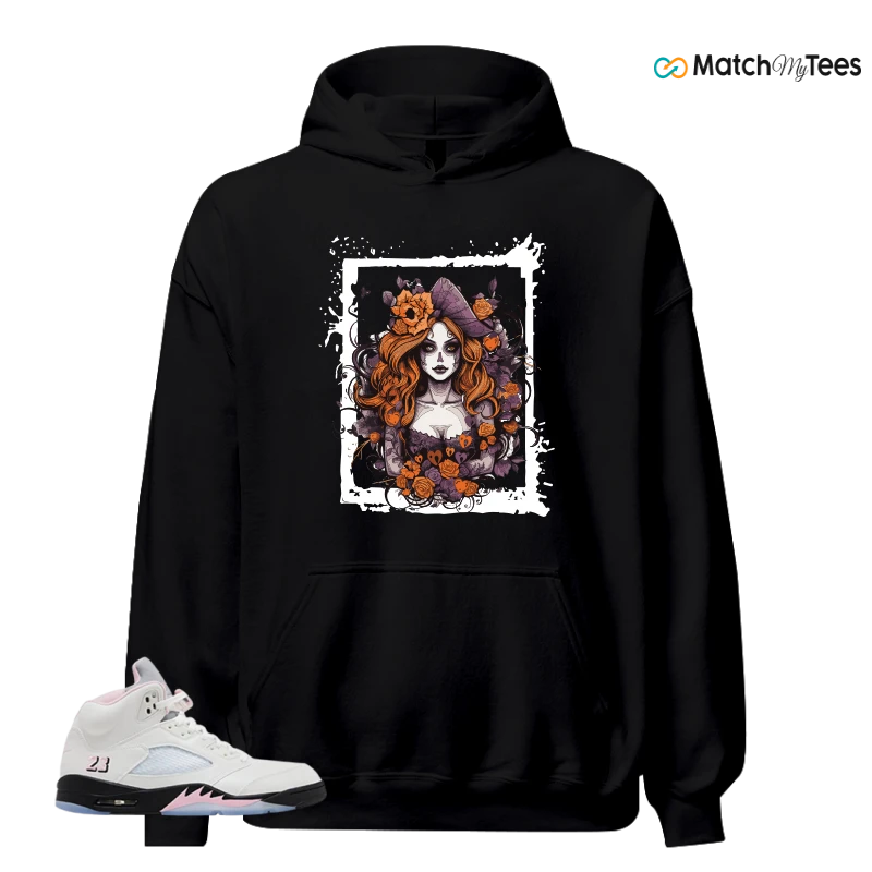 NIKE AIR JORDAN 5 RETRO MEDIUM SOFT PINK SNEAKER Matching Tees hoodie