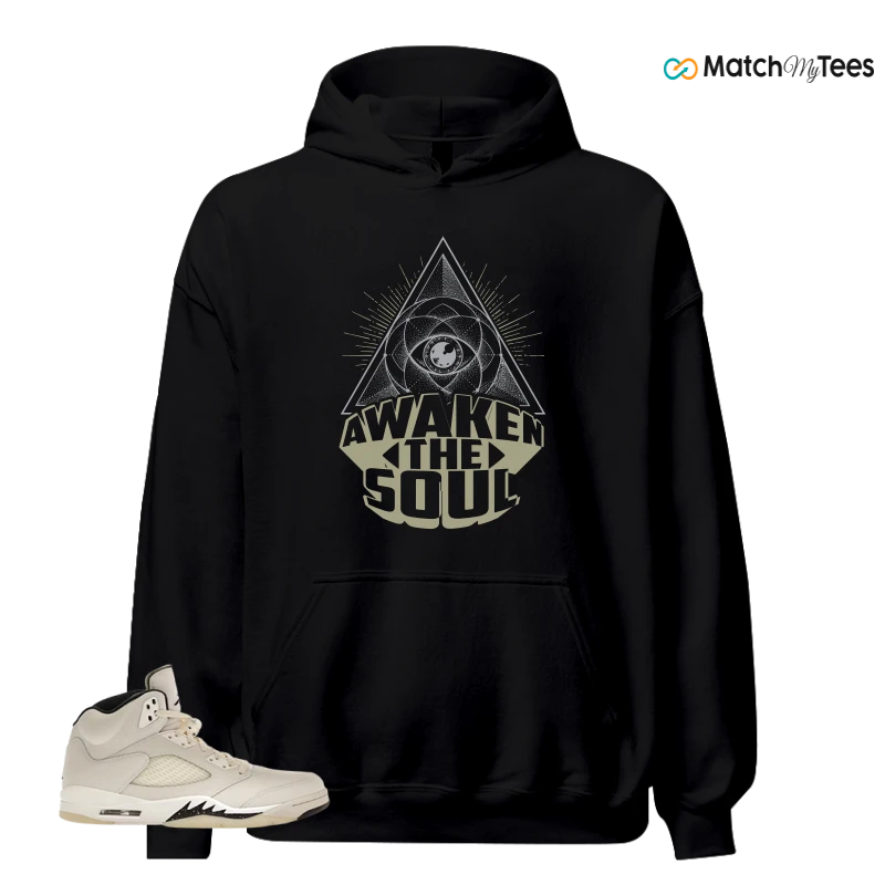 NIKE AIR JORDAN 5 RETRO SAIL SNEAKER Matching Tees hoodie