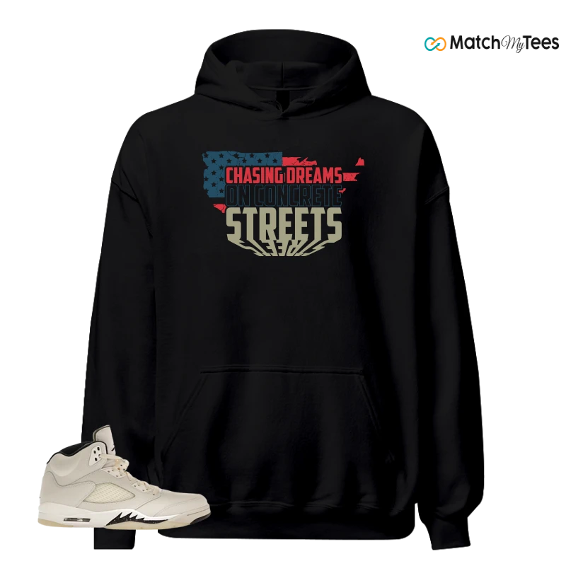 NIKE AIR JORDAN 5 RETRO SAIL SNEAKER Matching Tees hoodie