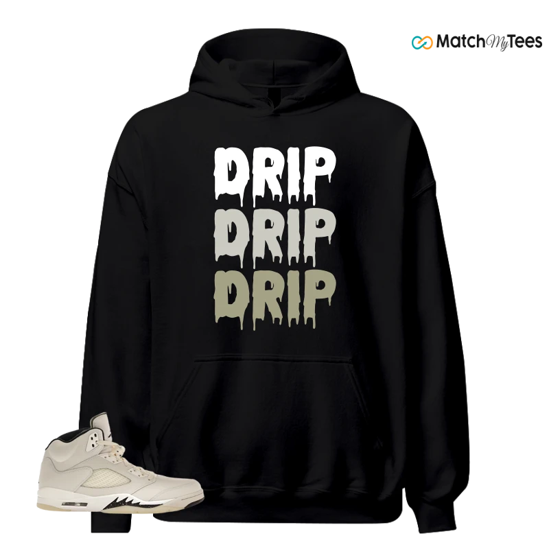 NIKE AIR JORDAN 5 RETRO SAIL SNEAKER Matching Tees hoodie