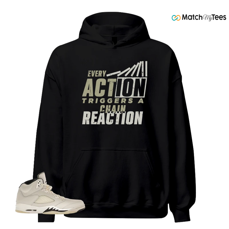 NIKE AIR JORDAN 5 RETRO SAIL SNEAKER Matching Tees hoodie