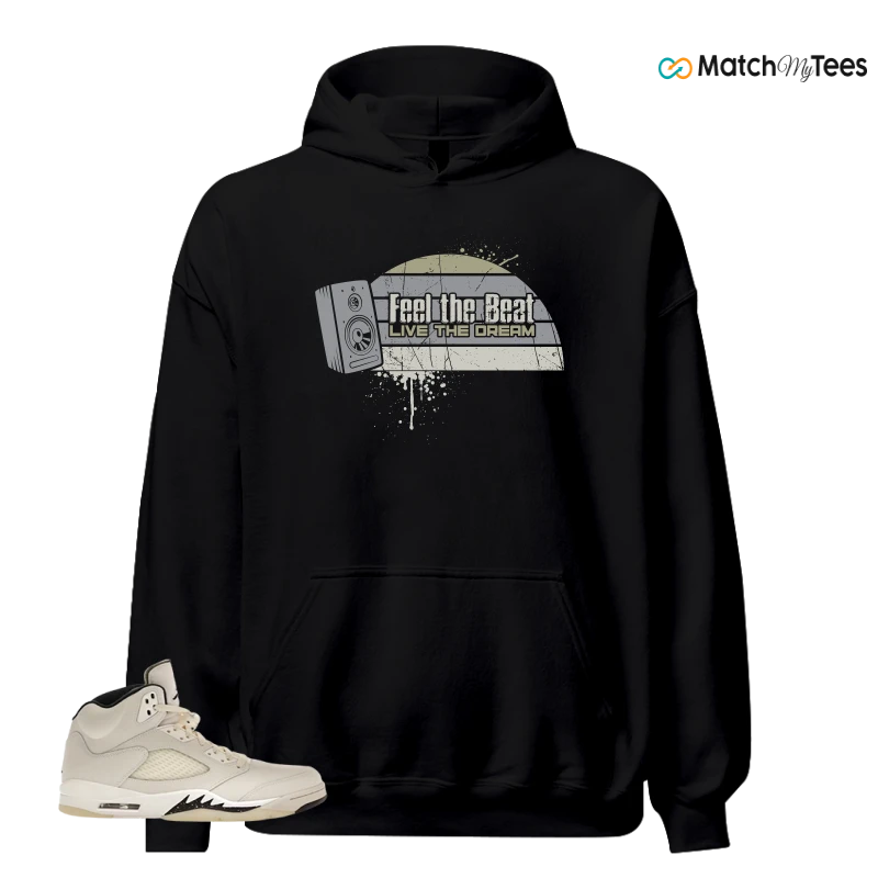 NIKE AIR JORDAN 5 RETRO SAIL SNEAKER Matching Tees hoodie