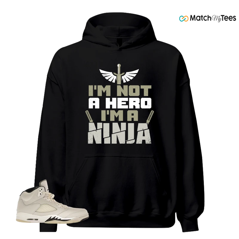 NIKE AIR JORDAN 5 RETRO SAIL SNEAKER Matching Tees hoodie