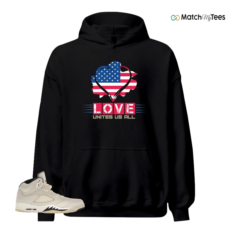 NIKE AIR JORDAN 5 RETRO SAIL SNEAKER Matching Tees hoodie