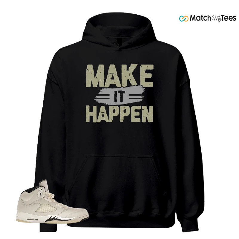 NIKE AIR JORDAN 5 RETRO SAIL SNEAKER Matching Tees hoodie