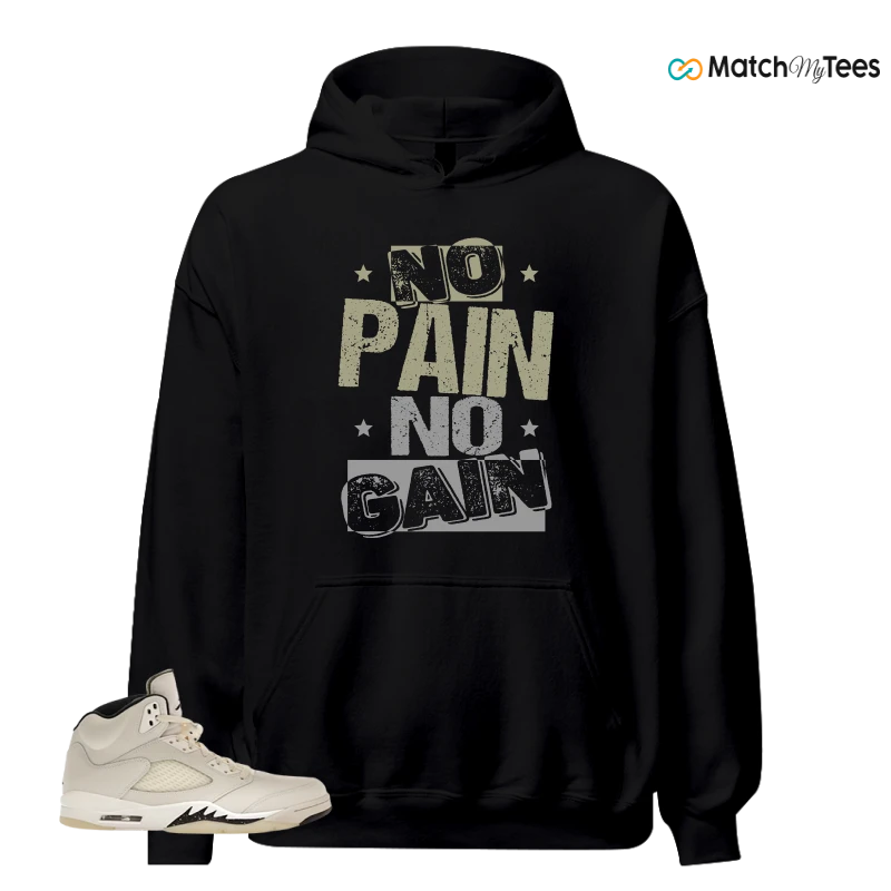 NIKE AIR JORDAN 5 RETRO SAIL SNEAKER Matching Tees hoodie