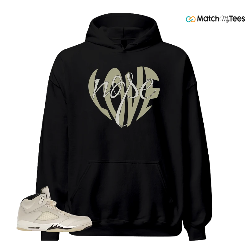 NIKE AIR JORDAN 5 RETRO SAIL SNEAKER Matching Tees hoodie