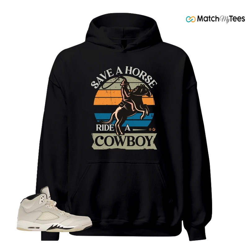 NIKE AIR JORDAN 5 RETRO SAIL SNEAKER Matching Tees hoodie