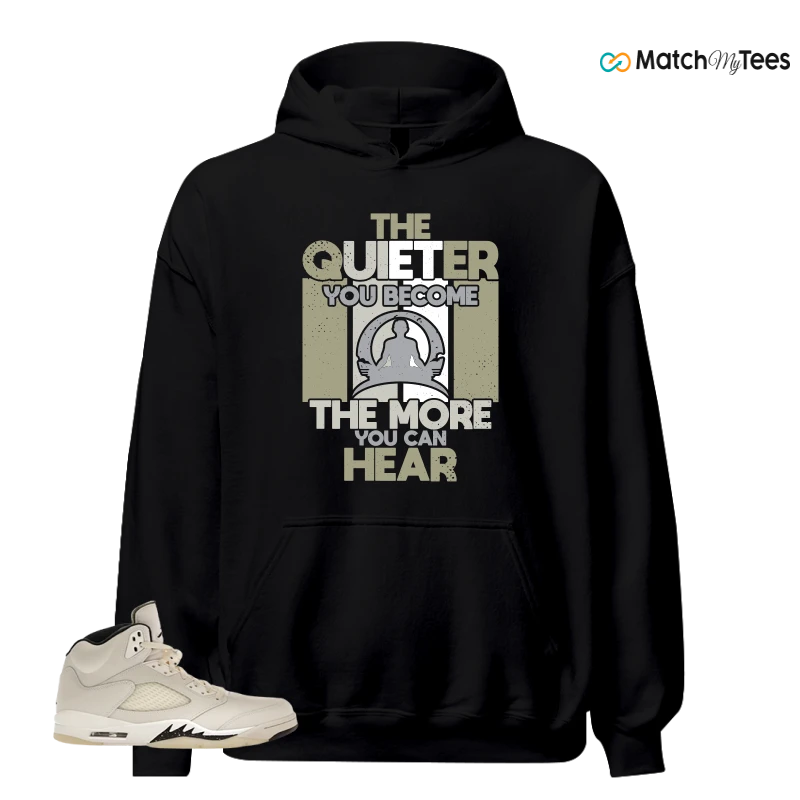 NIKE AIR JORDAN 5 RETRO SAIL SNEAKER Matching Tees hoodie