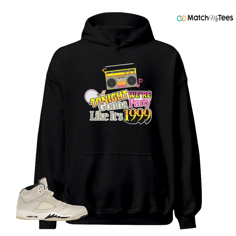 NIKE AIR JORDAN 5 RETRO SAIL SNEAKER Matching Tees hoodie