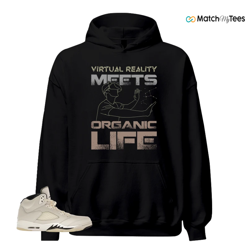 NIKE AIR JORDAN 5 RETRO SAIL SNEAKER Matching Tees hoodie