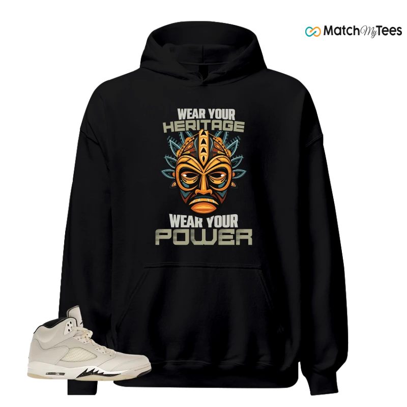 NIKE AIR JORDAN 5 RETRO SAIL SNEAKER Matching Tees hoodie