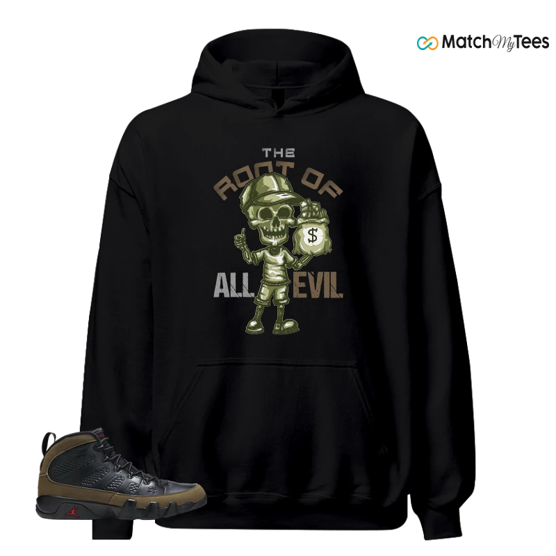 NIKE AIR JORDAN 9 OLIVE 2024 SNEAKER Matching Tees hoodie