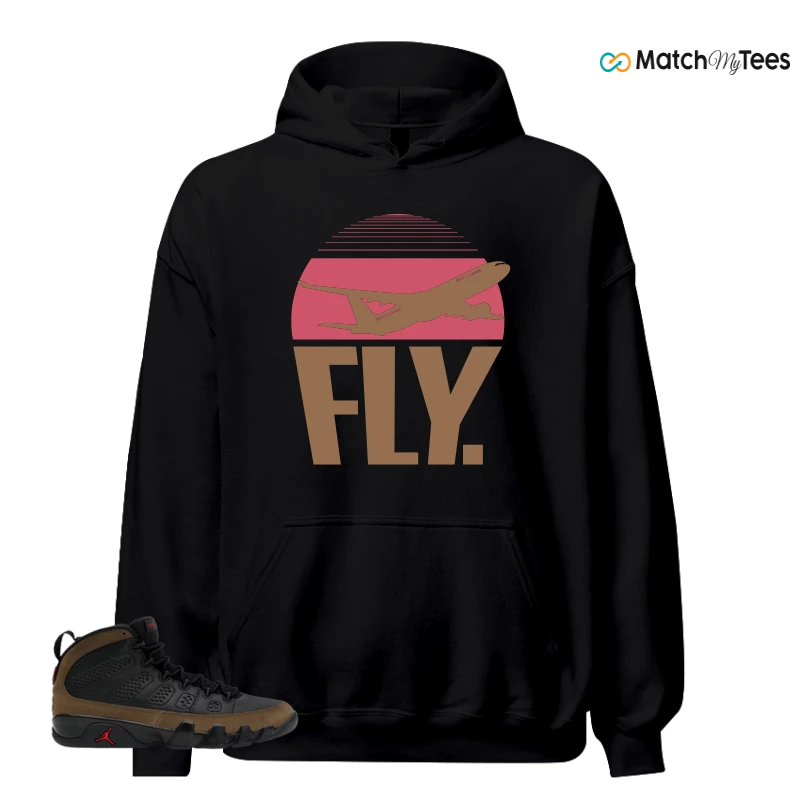 NIKE AIR JORDAN 9 OLIVE SNEAKER Matching Tees hoodie