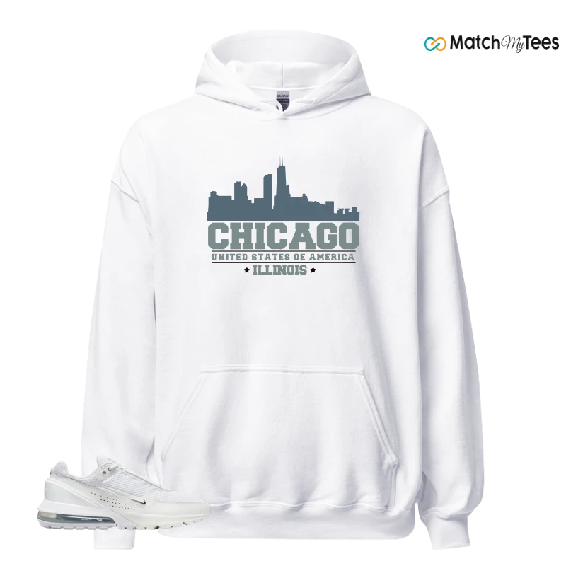 NIKE AIR MAX PULSE WHITE CHROME SNEAKER Matching Tees hoodie