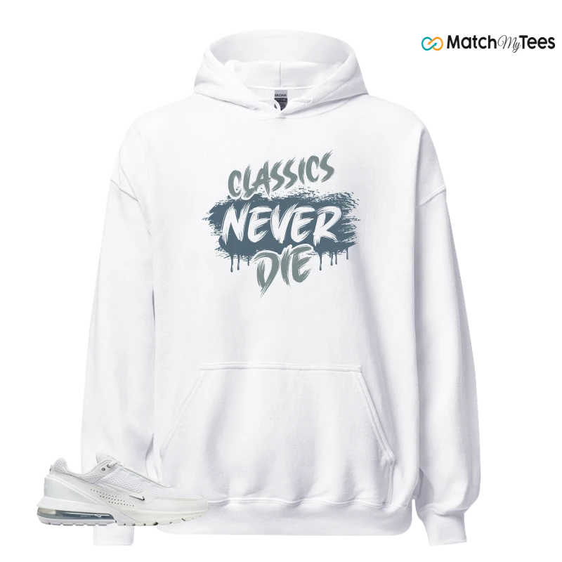 NIKE AIR MAX PULSE WHITE CHROME SNEAKER Matching Tees hoodie