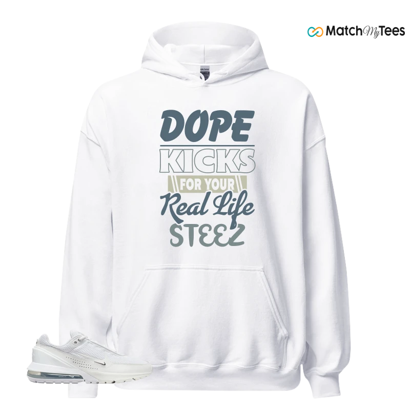 NIKE AIR MAX PULSE WHITE CHROME SNEAKER Matching Tees hoodie
