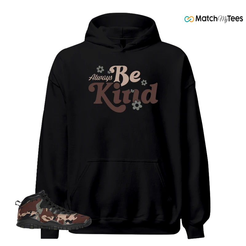 NIKE JORDAN 10 RETRO WOODLAND CAMO SNEAKER Matching Tees hoodie