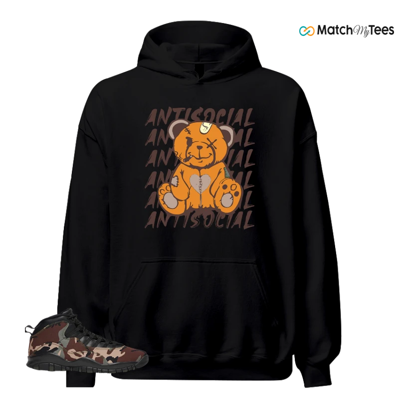 NIKE JORDAN 10 RETRO WOODLAND CAMO SNEAKER Matching Tees hoodie