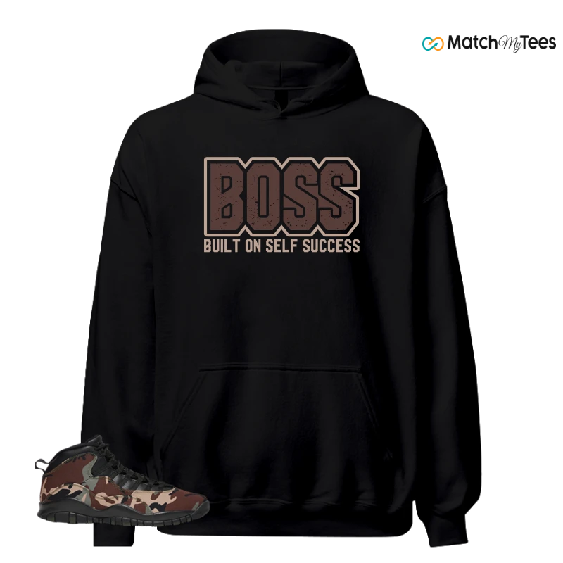 NIKE JORDAN 10 RETRO WOODLAND CAMO SNEAKER Matching Tees hoodie