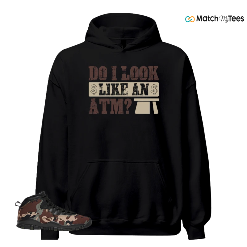 NIKE JORDAN 10 RETRO WOODLAND CAMO SNEAKER Matching Tees hoodie
