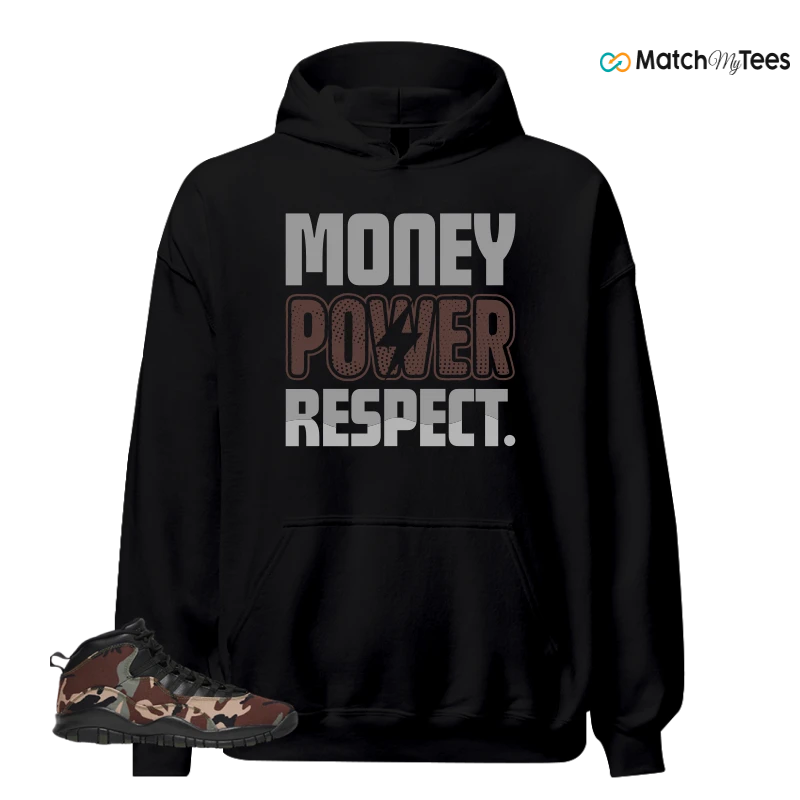 NIKE JORDAN 10 RETRO WOODLAND CAMO SNEAKER Matching Tees hoodie