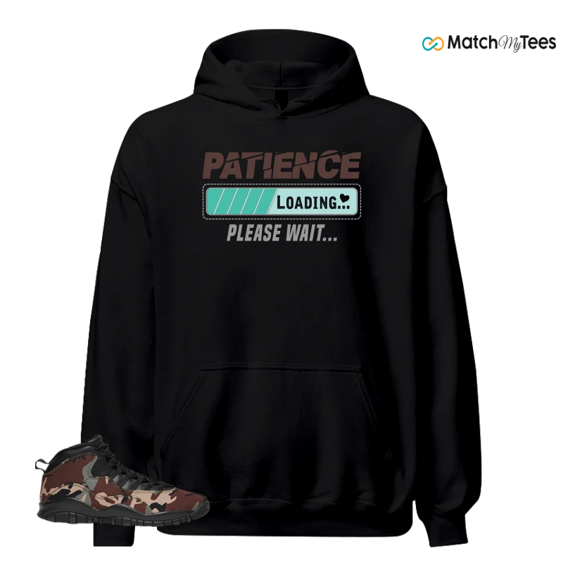 NIKE JORDAN 10 RETRO WOODLAND CAMO SNEAKER Matching Tees hoodie