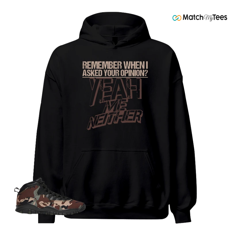 NIKE JORDAN 10 RETRO WOODLAND CAMO SNEAKER Matching Tees Hoodie for Men