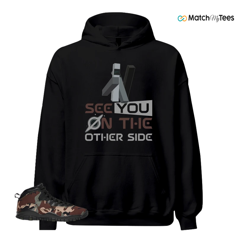 NIKE JORDAN 10 RETRO WOODLAND CAMO SNEAKER Matching Tees hoodie