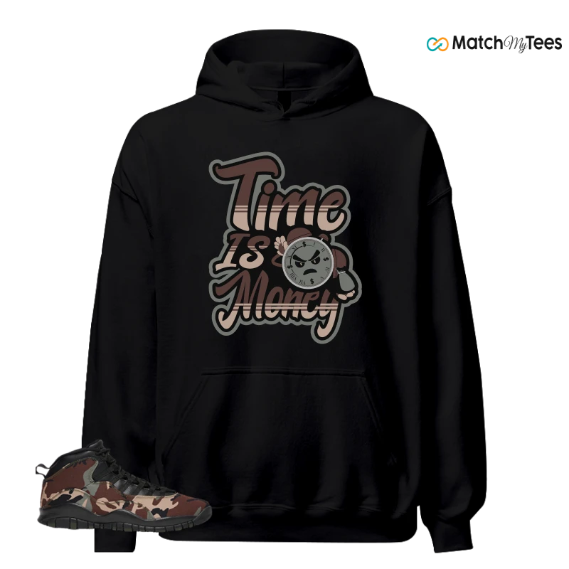 NIKE JORDAN 10 RETRO WOODLAND CAMO SNEAKER Matching Tees hoodie