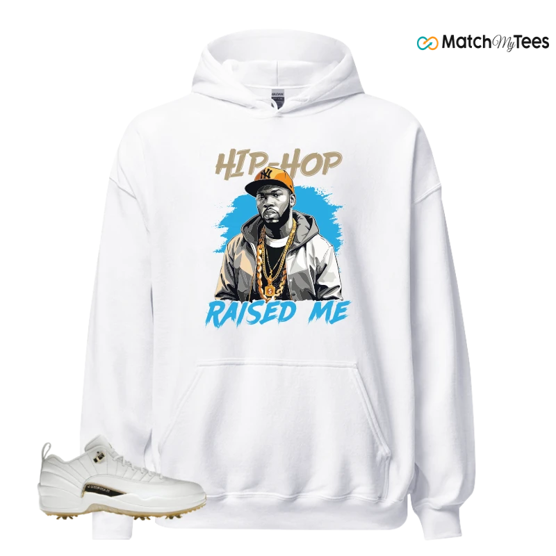 NIKE JORDAN 12 GOLF METALLIC GOLD SNEAKER Matching Tees hoodie