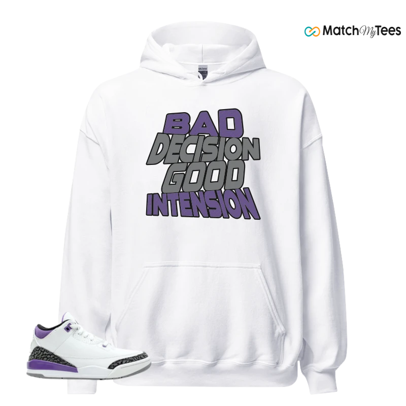 NIKE JORDAN 3 RETRO DARK IRIS (PS) SNEAKER Matching Tees hoodie