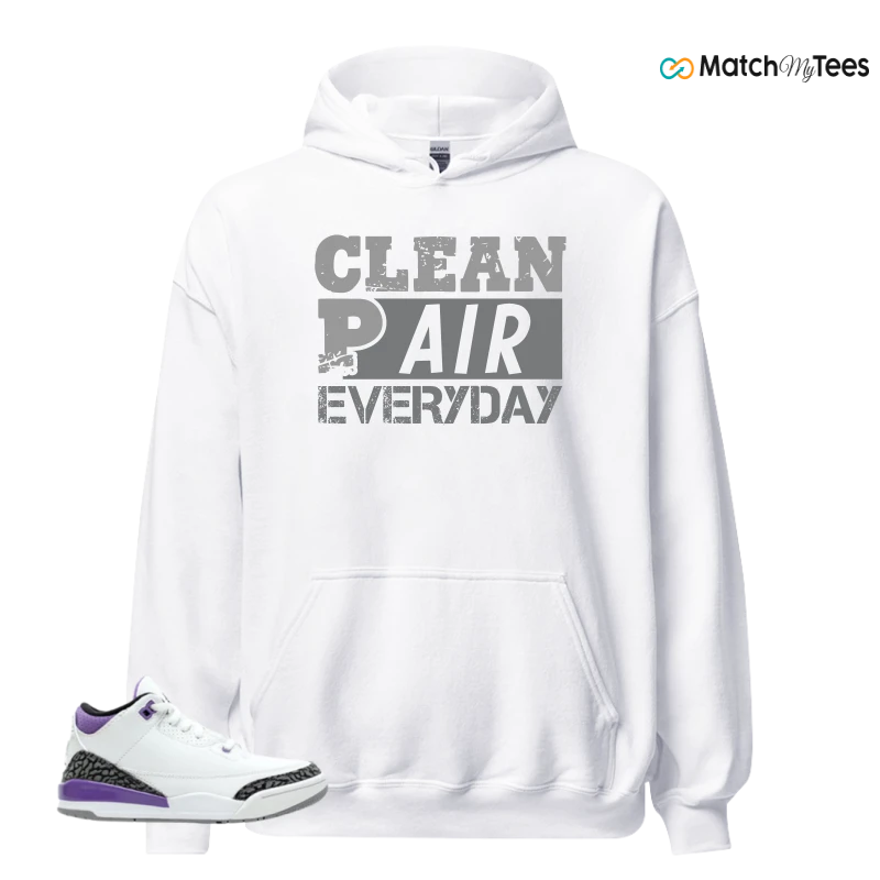 NIKE JORDAN 3 RETRO DARK IRIS (PS) SNEAKER Matching Tees hoodie