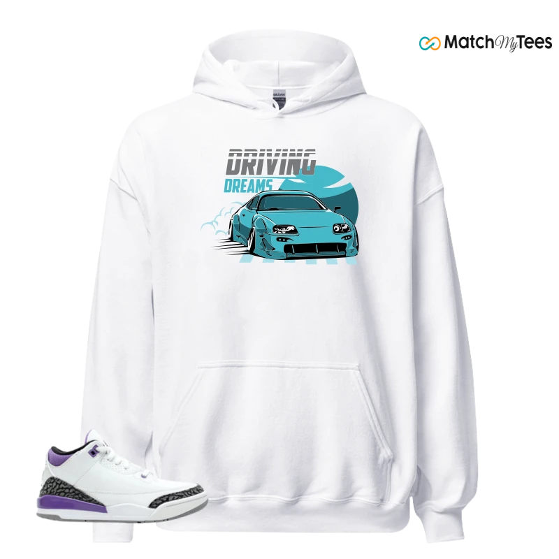 NIKE JORDAN 3 RETRO DARK IRIS (PS) SNEAKER Matching Tees Hoodie for Men