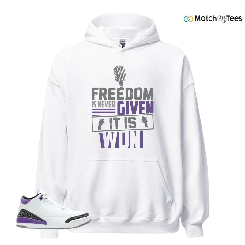 NIKE JORDAN 3 RETRO DARK IRIS (PS) SNEAKER Matching Tees hoodie
