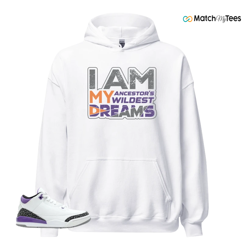 NIKE JORDAN 3 RETRO DARK IRIS (PS) SNEAKER Matching Tees hoodie