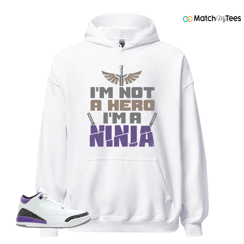 NIKE JORDAN 3 RETRO DARK IRIS (PS) SNEAKER Matching Tees hoodie