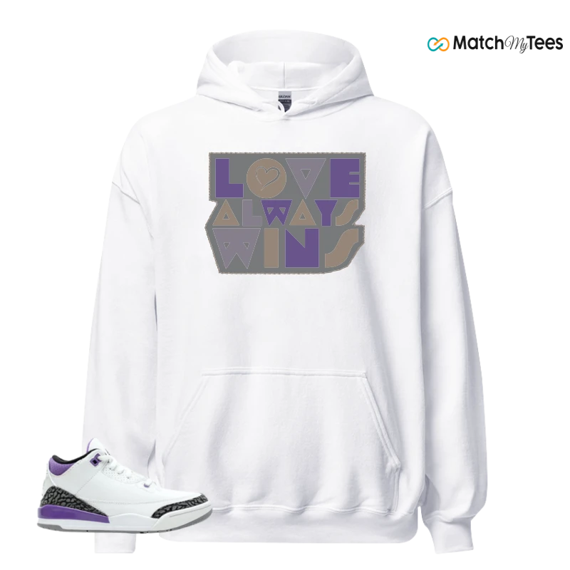 NIKE JORDAN 3 RETRO DARK IRIS (PS) SNEAKER Matching Tees hoodie