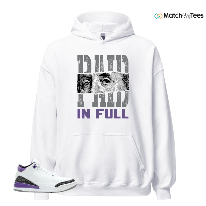 NIKE JORDAN 3 RETRO DARK IRIS (PS) SNEAKER Matching Tees hoodie