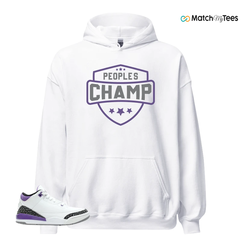 NIKE JORDAN 3 RETRO DARK IRIS (PS) SNEAKER Matching Tees hoodie