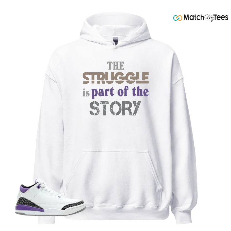 NIKE JORDAN 3 RETRO DARK IRIS (PS) SNEAKER Matching Tees hoodie