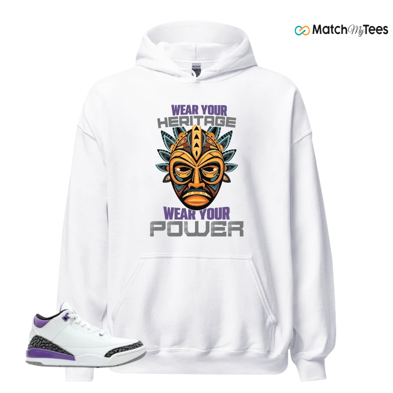NIKE JORDAN 3 RETRO DARK IRIS (PS) SNEAKER Matching Tees hoodie