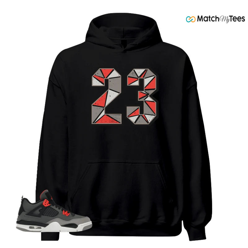 NIKE JORDAN 4 RETRO INFRARED (GS) SNEAKER Matching Tees hoodie