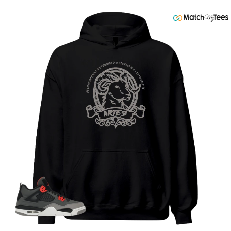 NIKE JORDAN 4 RETRO INFRARED (GS) SNEAKER Matching Tees hoodie